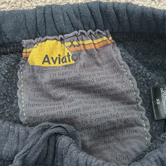 Black aviator nation sweat pants - size XS - Picture 3 of 3